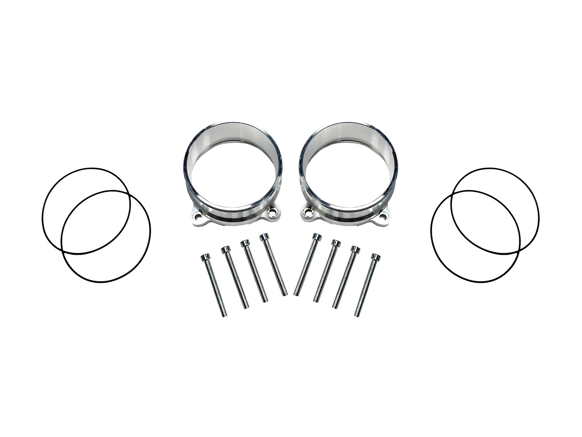 Total Racing Products Billet Aluminum Throttle Body Adapter Set for 3.5″ Silicone Couplers – R8/Huracan