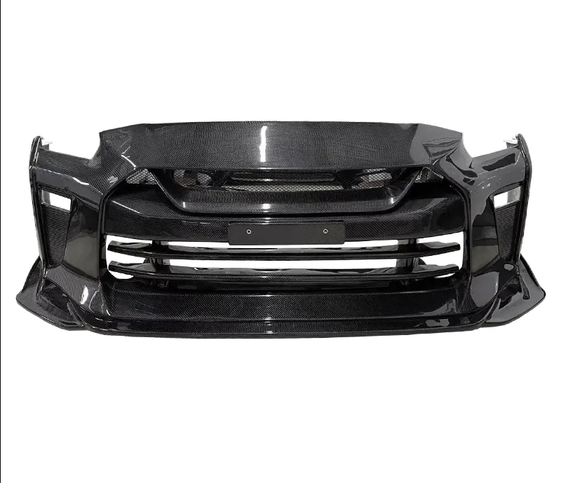 Full Carbon Fiber TS Style Front Bumper - GTR 09-17