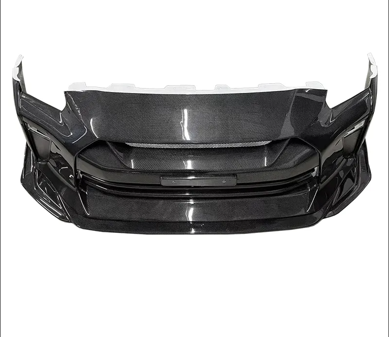 Full Carbon Fiber TS Style Front Bumper - GTR 09-17