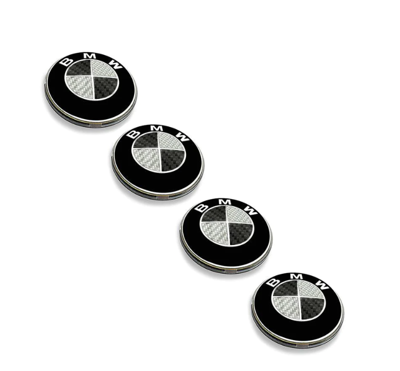 BMW Black and White Carbon Roundel