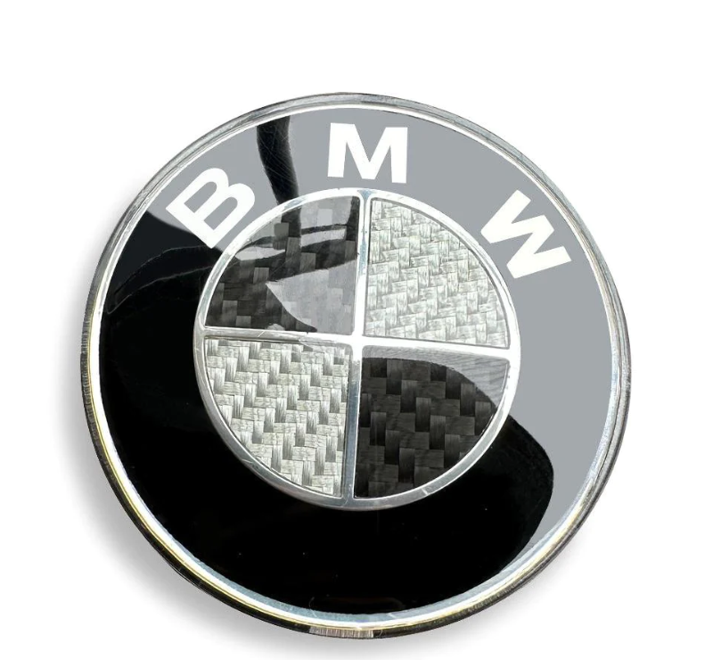 BMW Black and White Carbon Roundel