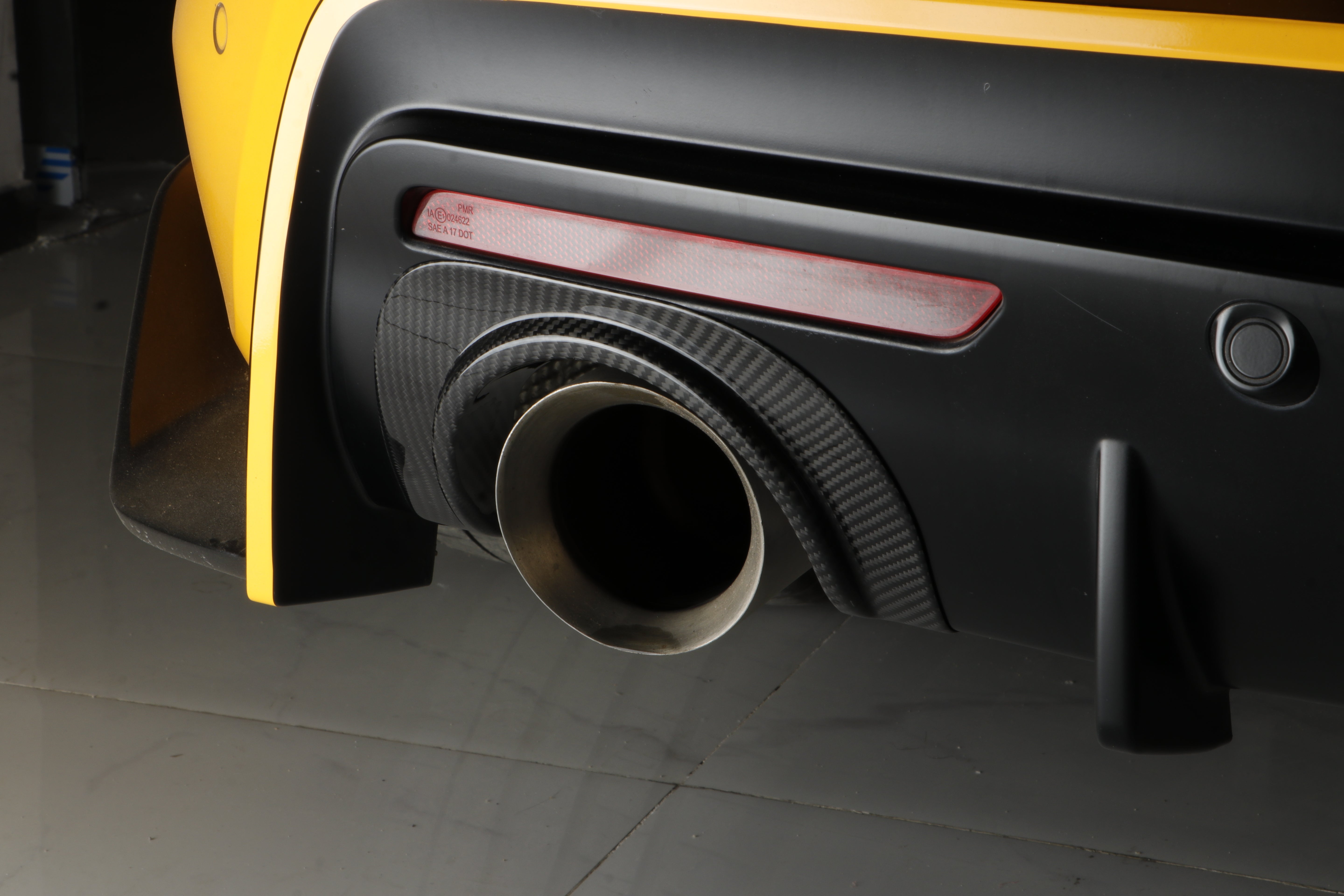 Carbon Fiber Exhaust Tip Trim - Toyota A90 Supra