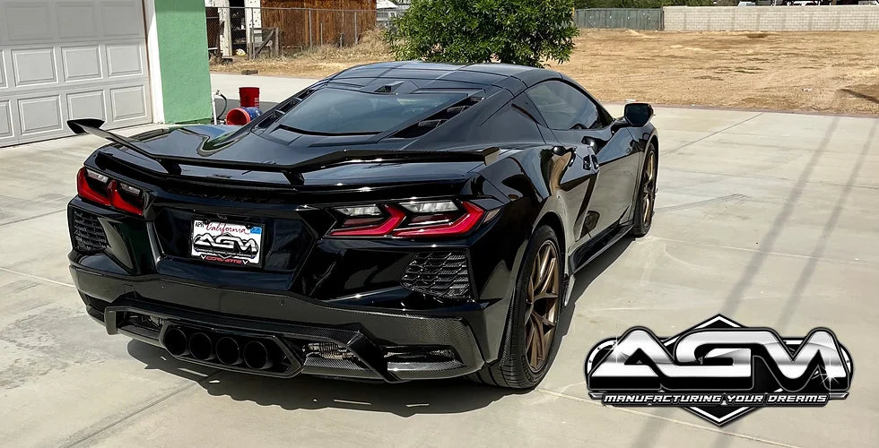 AGM C8 Corvette Z06 / Center Exhaust Carbon Fiber Rear Diffuser