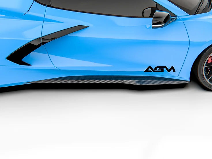 AGM C8 Corvette Carbon Fiber Z06 Style Sideskirts