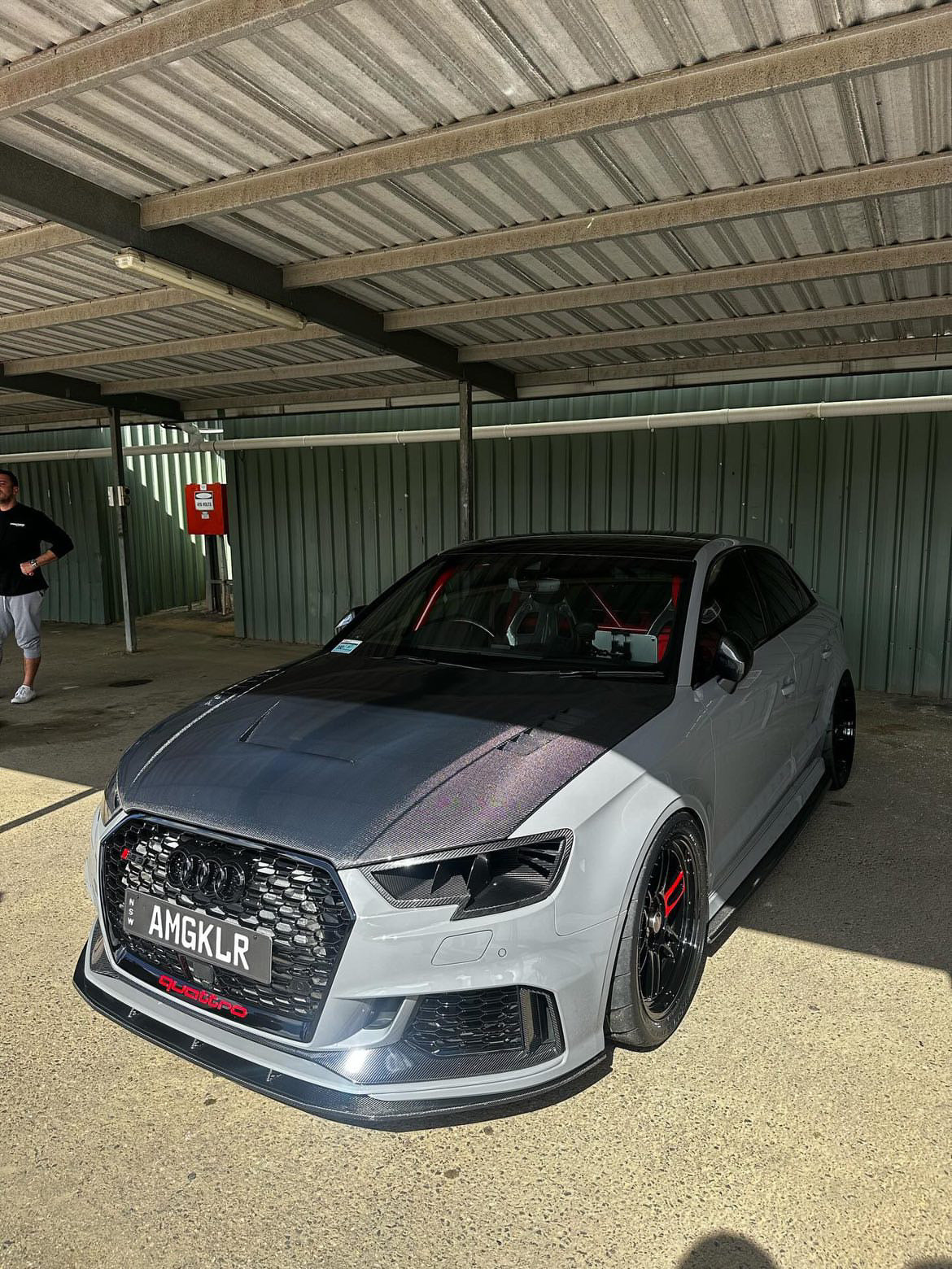 Audi RS3/S3 Carbon Fiber Vented Hood V2