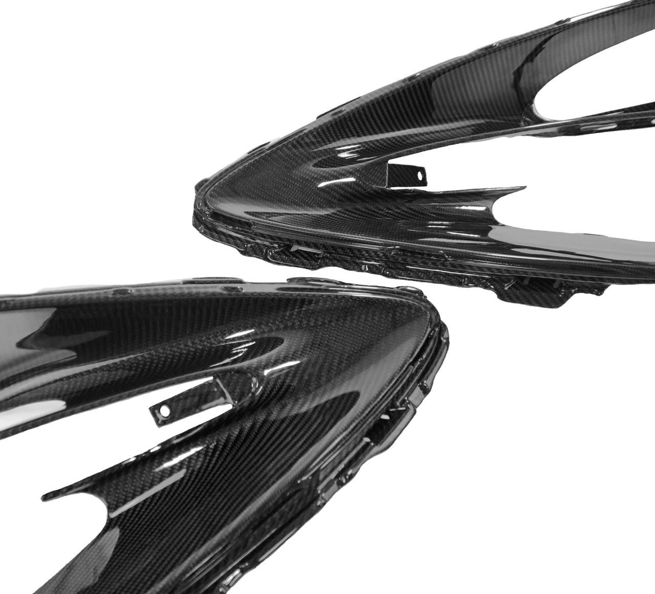 Dry Carbon Fiber Front Headlight Inserts - McLaren 720s
