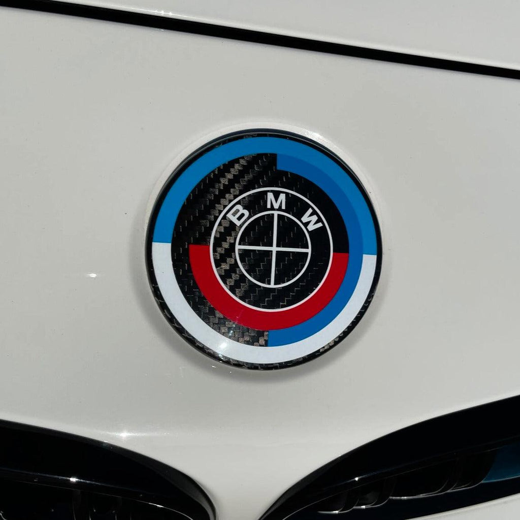 BMW 50th Anniversary Carbon Fiber Emblem Roundel