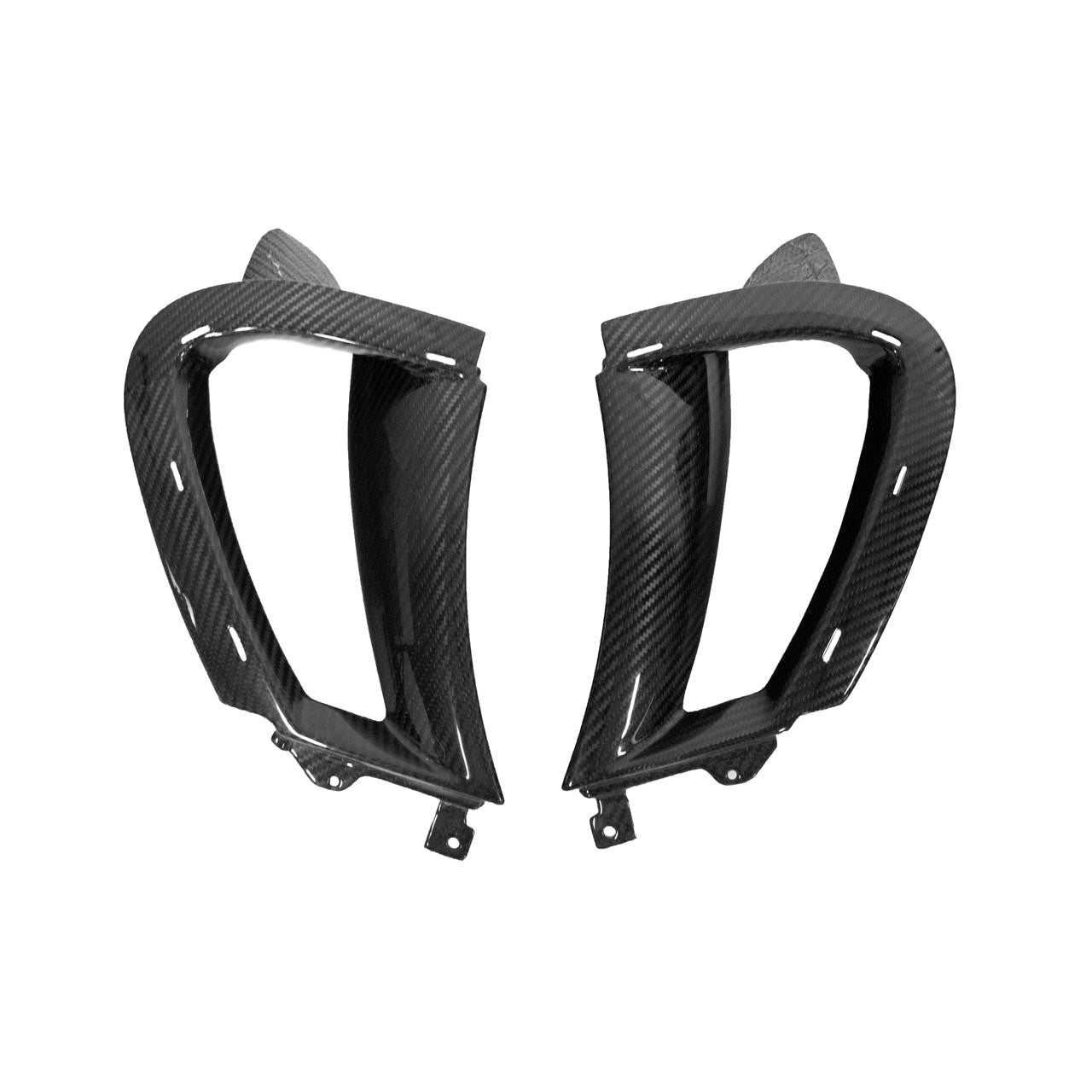 Dry Carbon Fiber Front Vents + Support Brackets - Mclaren 720s
