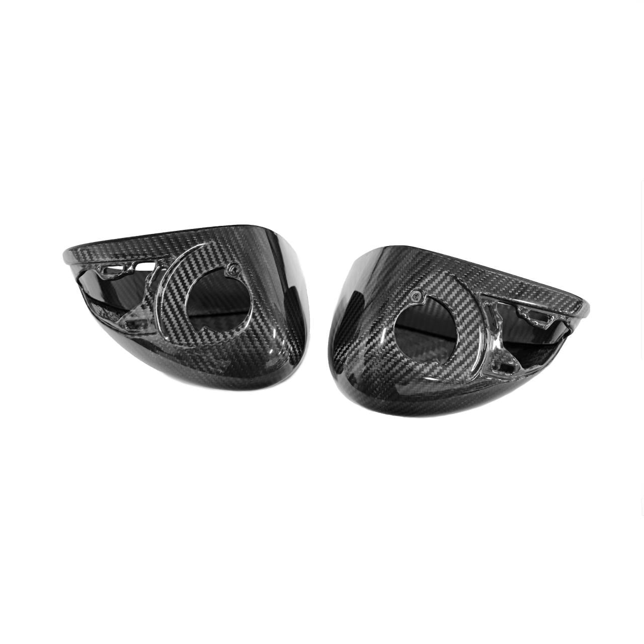 Dry Carbon Fiber Mirror Cap Replacements - McLaren 720s