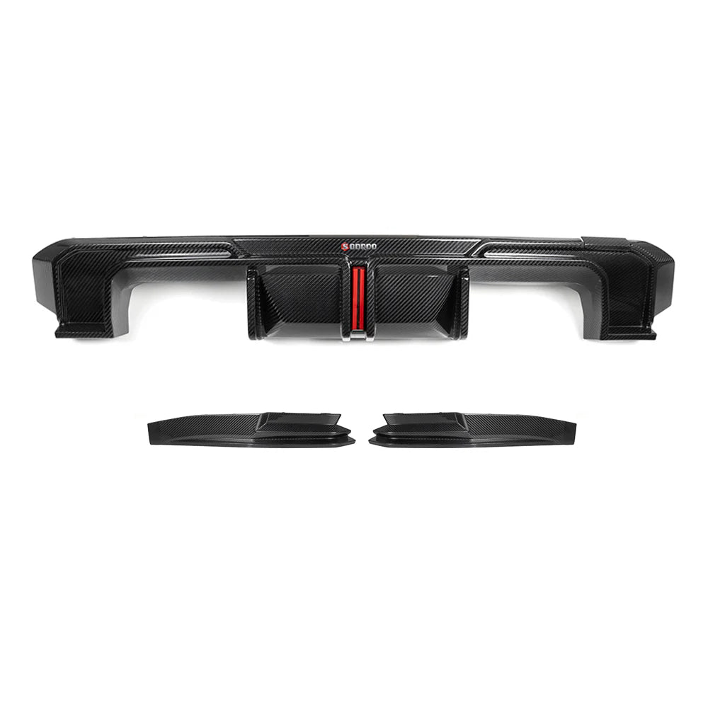 Dry Carbon Fiber SQ Rear Diffuser /w LED - G80 M3 | G82/G83 M4