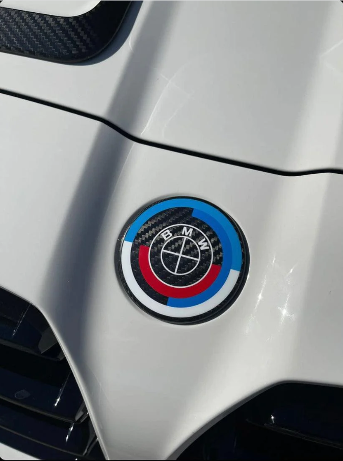 BMW 50th Anniversary Carbon Fiber Emblem Roundel