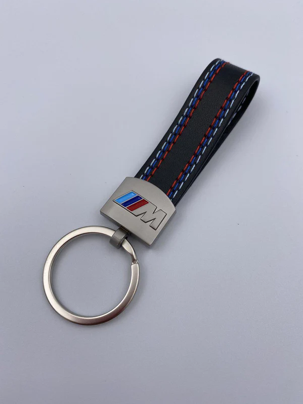 BMW M Color Leather Key Ring