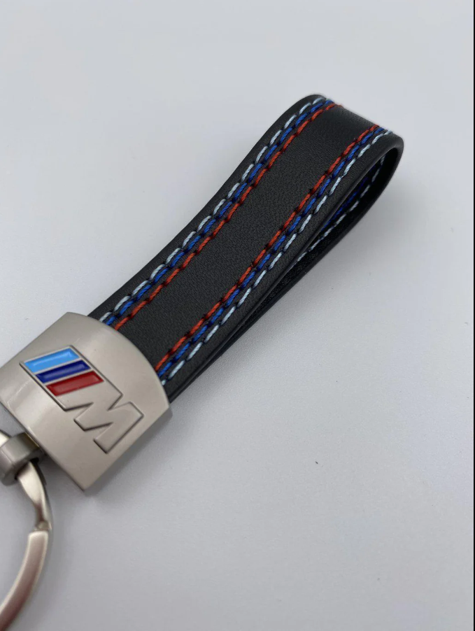 BMW M Color Leather Key Ring