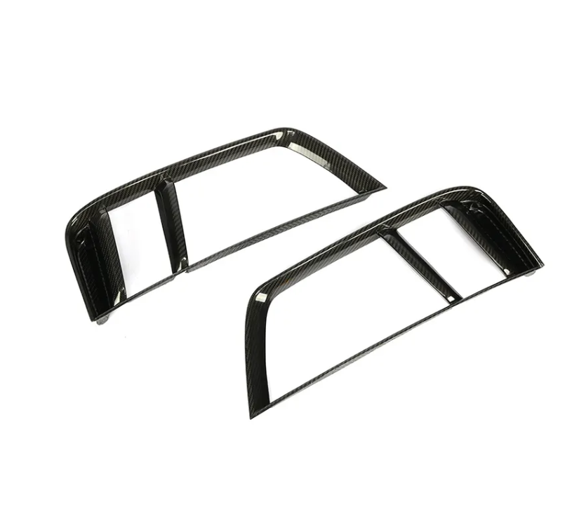 Audi R8 Gen 2 Carbon FIber Rear Bumper Grill Inserts