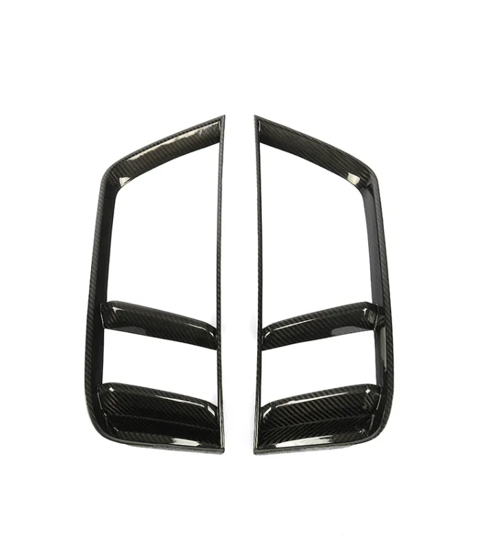 Audi R8 Gen 2 Carbon FIber Rear Bumper Grill Inserts