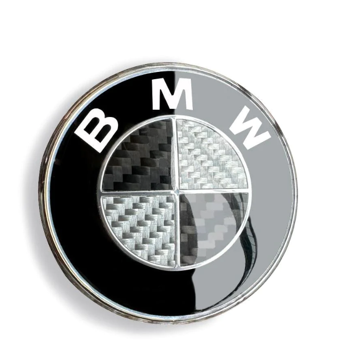 BMW Black and White Carbon Roundel