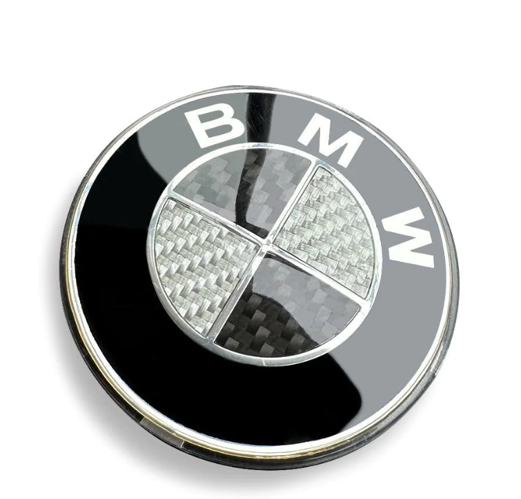 BMW Black and White Carbon Roundel