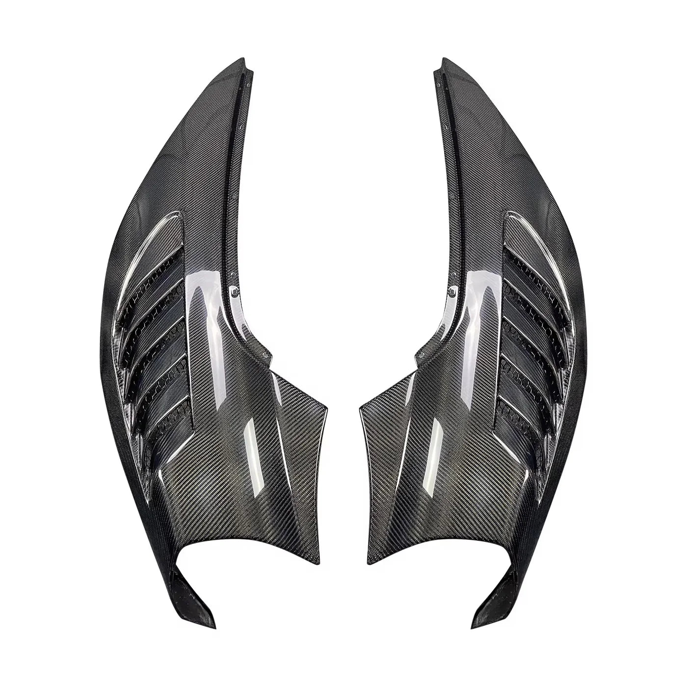 Dry Carbon Fiber V-Style Front Fenders - Mclaren 720s