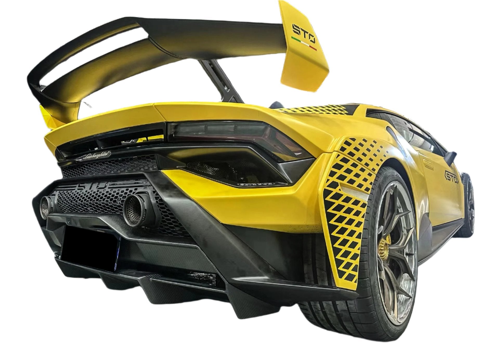 Dry Carbon Fiber Replacement Rear Diffuser - Lamborghini STO