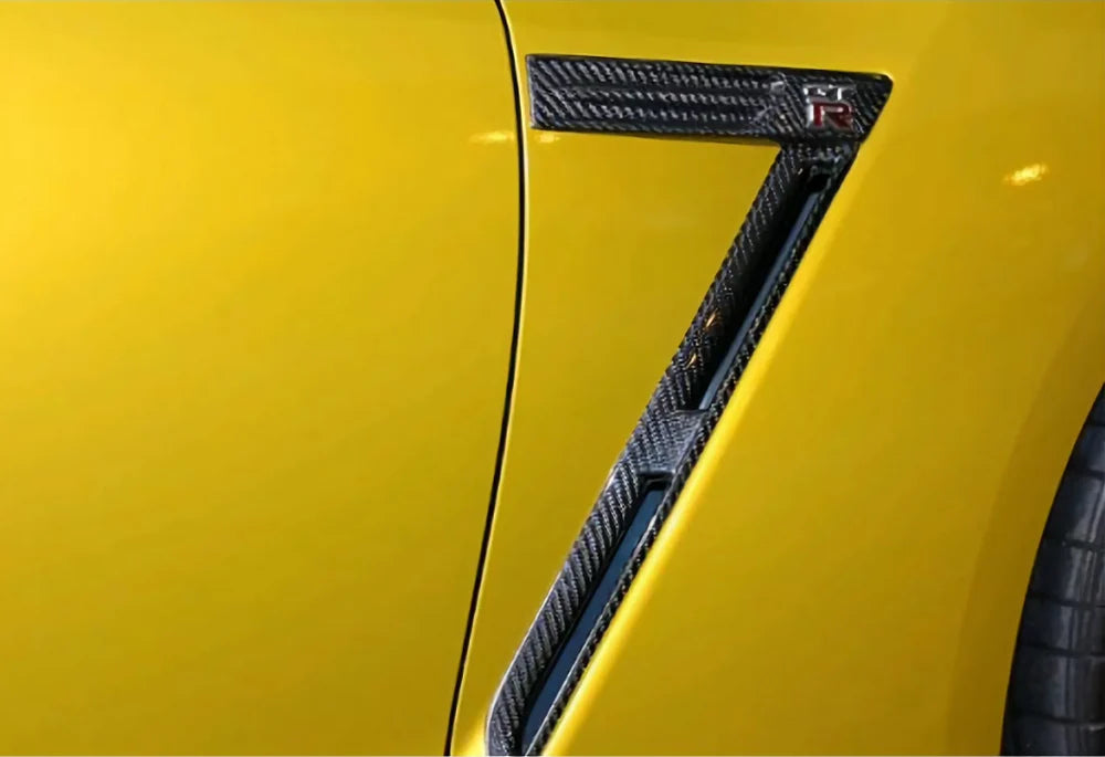 R35 GTR Carbon Fiber Side Vent Trim
